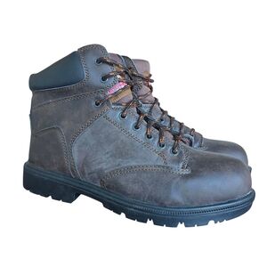 Brahma Men's Gray Leather Boots